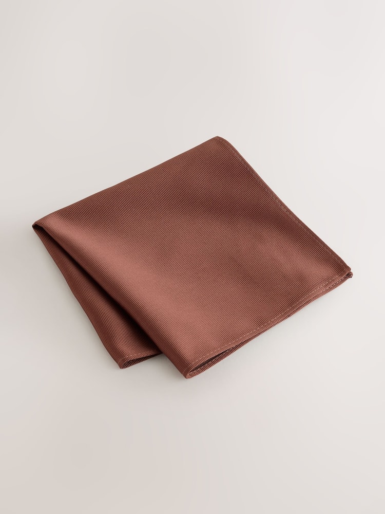 Brown Tie Pocket Square and Pin Set - Image 4 of 4 Brown Tie Pocket Square and Pin Set - Image 4 of 4