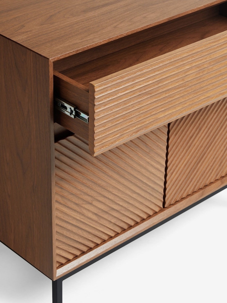Dark Marlow Oak Effect Small Sideboard - Image 13 of 13