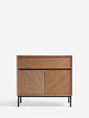 Dark Marlow Oak Effect Small Sideboard - Image 8 of 13