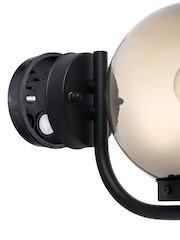 Eglo black Taverna Transparent Globe Outdoor Wall Light - Image 3 of 5