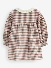 Beige Check Lace Collar Dress (3mths-8yrs) - Image 6 of 6
