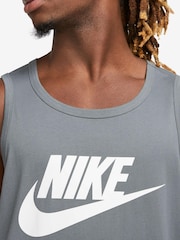 Grijs - Nike sportkleding 100% katoenen hemd - Image 3 of 3