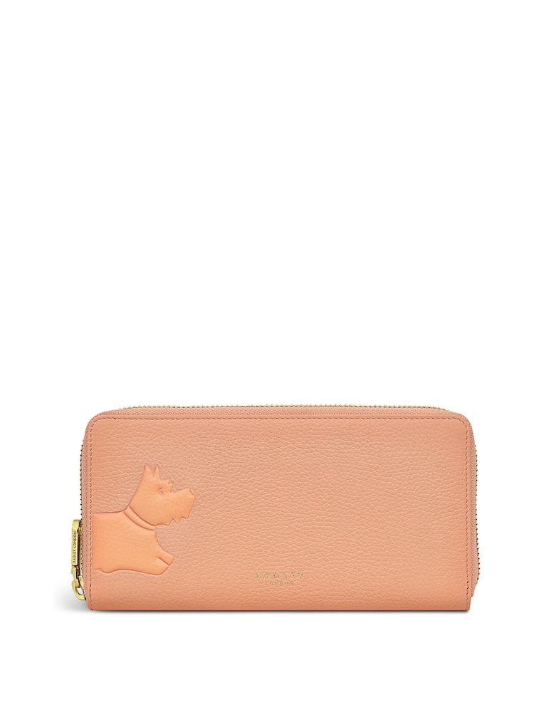 Radley London Orange Stamp Large Zip-Around Matinee Purse - Image 2 of 4 Radley London Orange Stamp Large Zip-Around Matinee Purse - Image 2 of 4