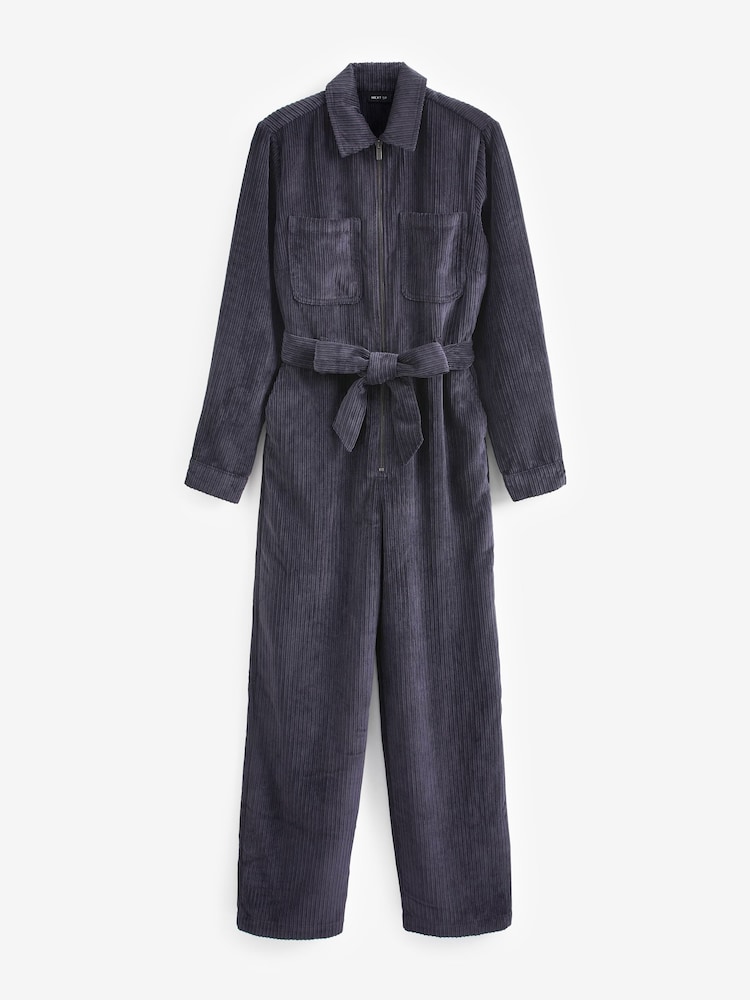 Navy Blue Cord Jumpsuit - Image 1 of 1