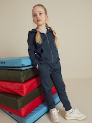 Navy Blue Zip Through Hoodie And Joggers School Sports Set (3-16yrs) - Image 1 of 7