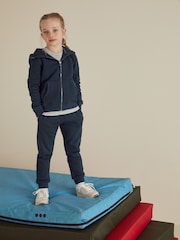 Navy Blue Zip Through Hoodie And Joggers School Sports Set (3-16yrs) - Image 2 of 7