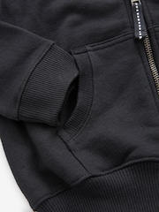 Black Zip Through Hoodie And Joggers School Sports Set (3-16yrs) - Image 6 of 7