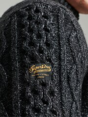 Superdry Black Vintage Jacob Henley Jumper - Image 4 of 4