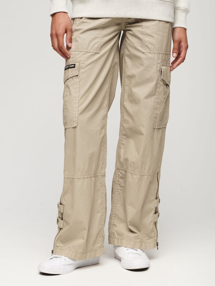 Pantaloni largi cargo cu talie joasă Superdry - Image 1 of 1