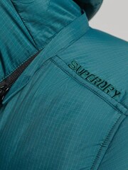 Superdry Green Touchline Short Padded Jacket - Image 4 of 6