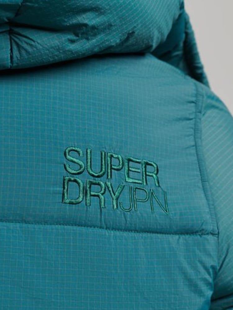 Superdry Green Touchline Short Padded Jacket - Image 6 of 6