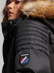 Superdry Black Sport Snow Luxe Puffer Jacket - Image 3 of 4