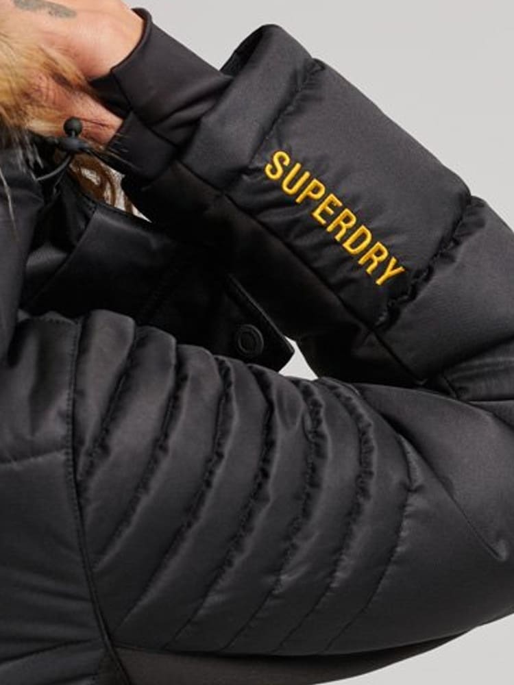 Superdry Black Sport Snow Luxe Puffer Jacket - Image 4 of 4