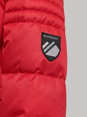 Superdry Red Sport Snow Luxe Puffer Jacket - Image 8 of 8