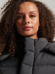 Superdry Black Hooded Ripstop Puffer Jacket - Image 4 of 5
