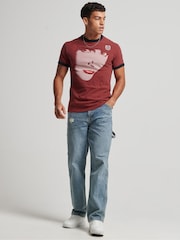 Superdry Ringspun Allstars KB 100% Cotton Graphic T-Shirt - Image 3 of 4