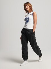 Superdry Cream 100% Cotton Ringspun Allstars BG Graphic Vest - Image 3 of 4