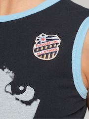 Superdry Black 100% Cotton Ringspun Allstars KB Graphic Vest - Image 4 of 4