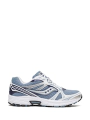 Saucony Blue/Grey Grid Legacy Trainers - Image 1 of 6