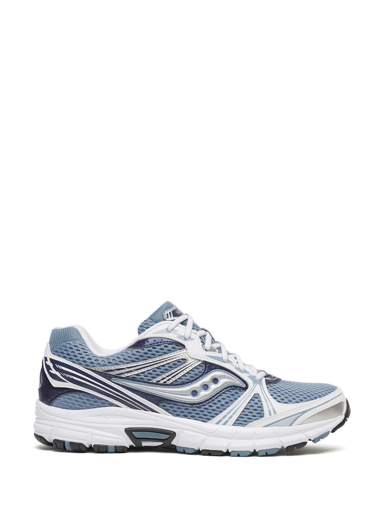 Saucony Blue/Grey Grid Legacy Trainers - Image 1 of 6