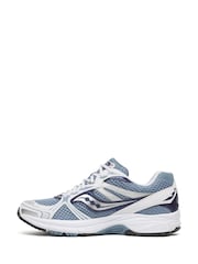 Saucony Blue/Grey Grid Legacy Trainers - Image 2 of 6
