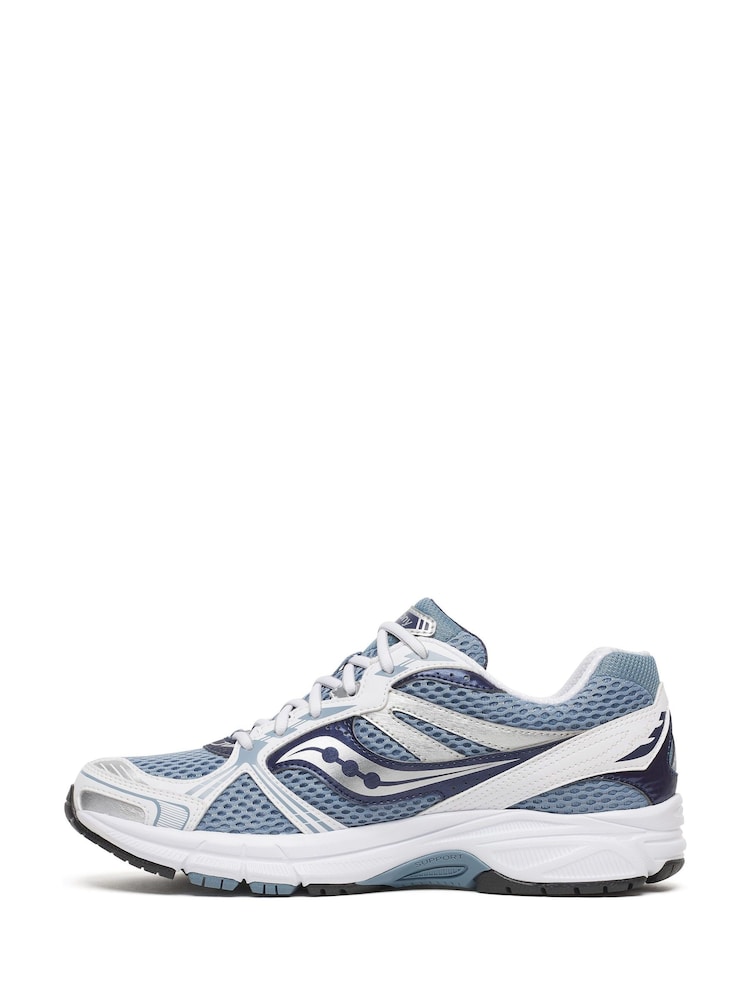 Saucony Blue/Grey Grid Legacy Trainers - Image 2 of 6