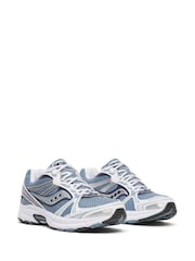 Saucony Blue/Grey Grid Legacy Trainers - Image 3 of 6