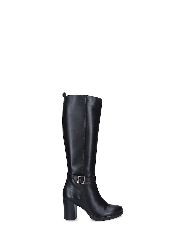 Carvela Buckle Detail Knee High Boots - Image 3 of 4
