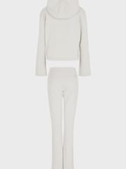 Emporio Armani EA7 Womens Stone Hooded Tracksuit - Image 2 of 4