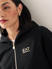 črna - Emporio Armani EA7 Ženska trenirka s kapuco - Slika 3 iz 7