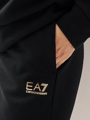 črna - Emporio Armani EA7 Ženska trenirka s kapuco - Slika 4 iz 7