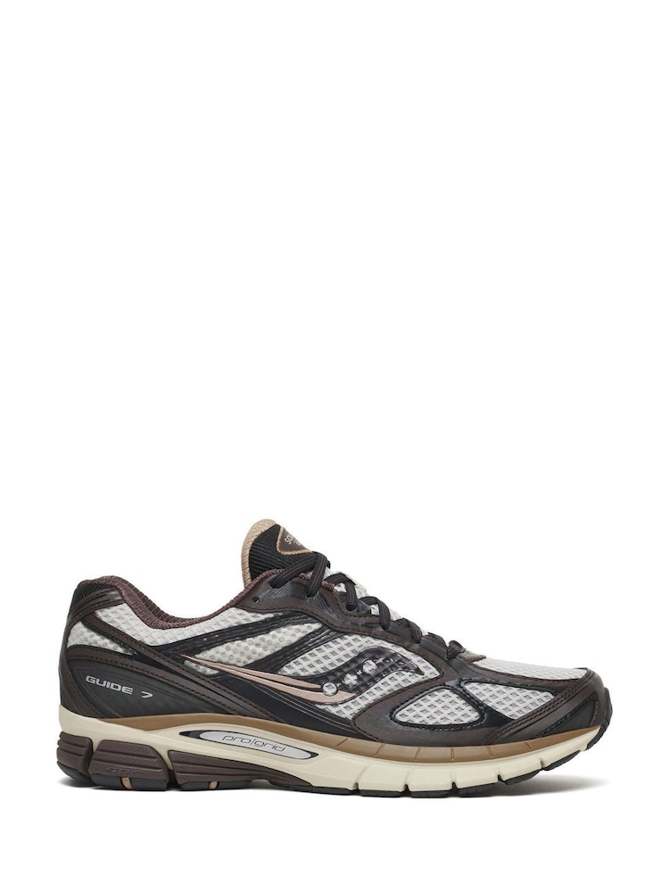 Saucony Taupe Brown ProGrid Guide 7 Trainers - Image 1 of 6