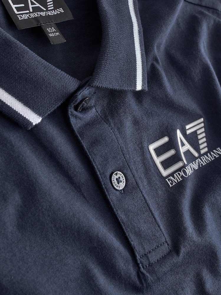 Emporio Armani EA7 Boys Core ID Polo Shirt - Image 3 of 3