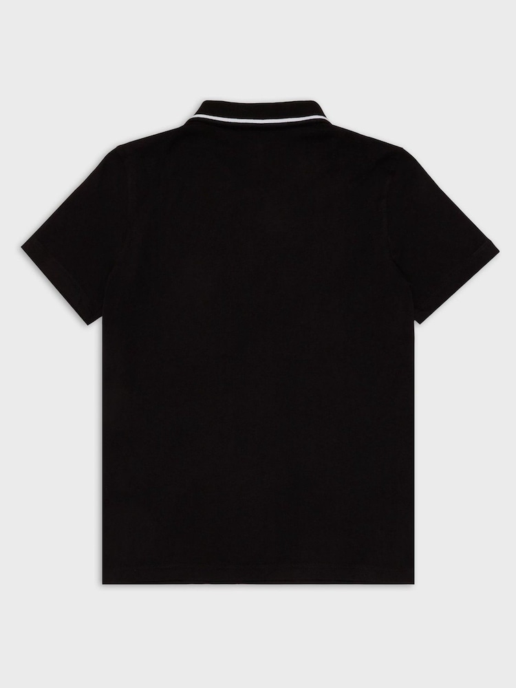 Emporio Armani EA7 Boys 100% Cotton Core ID Polo Shirt - Image 2 of 3