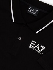 Emporio Armani EA7 Boys 100% Cotton Core ID Polo Shirt - Image 3 of 3