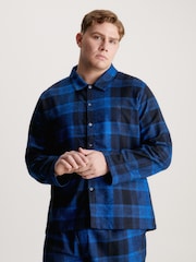 Calvin Klein Black Pure Flannel Lounge 100% Cotton Shirt - Image 1 of 5