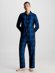 Calvin Klein Black Pure Flannel Lounge 100% Cotton Shirt - Image 2 of 5