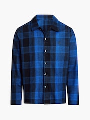Calvin Klein Black Pure Flannel Lounge 100% Cotton Shirt - Image 4 of 5