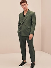 Green EDIT Relaxed Fit Double Breasted Suit Jacket - Image 1 of 11