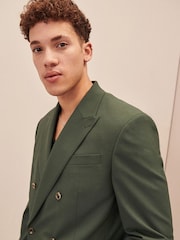 Green EDIT Relaxed Fit Double Breasted Suit Jacket - Image 3 of 11