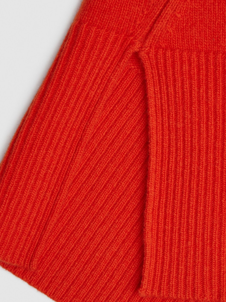 Reiss Orange Edina Relaxed Wool-Cashmere Blend Roll Neck Jumper - Image 5 of 5