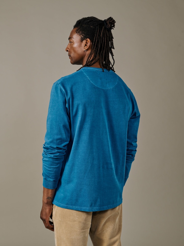 Aubin Blue George Long Sleeve T-Shirt - Image 2 of 4