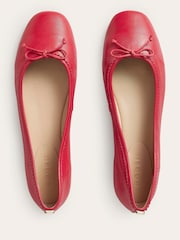 Boden Red Kitty Flexi Sole Ballet Pumps - Image 5 of 6