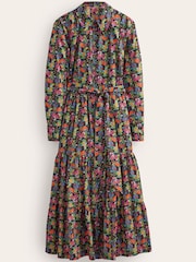 Boden Black Tiered Cotton Maxi Shirt Dress - Image 6 of 6