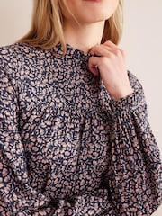 Boden Blue Easy Yoke Mini Dress - Image 4 of 6