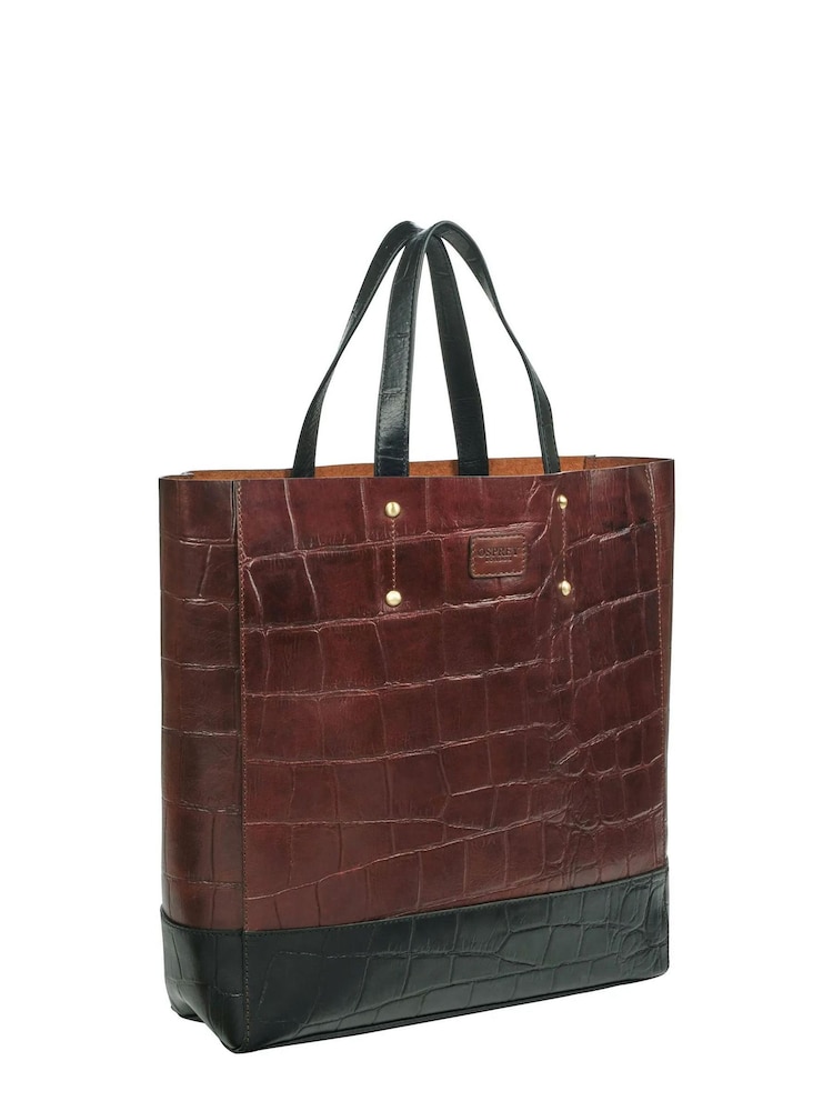Osprey London Brown The Hampton Tote Bag - Image 2 of 3 Osprey London Brown The Hampton Tote Bag - Image 2 of 3
