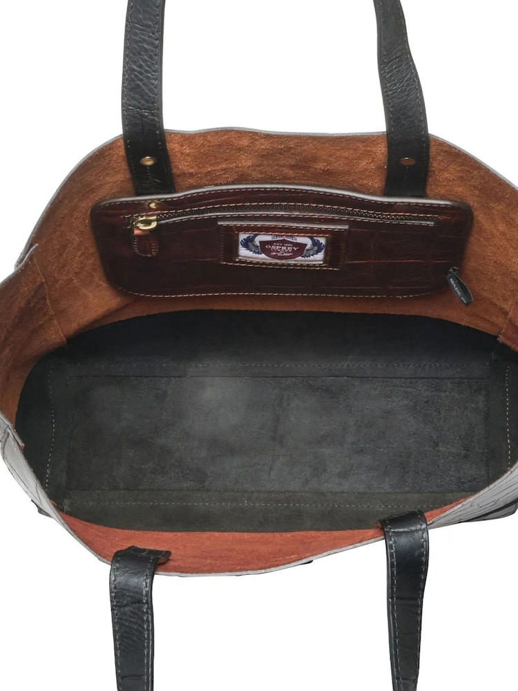 Osprey London Brown The Hampton Tote Bag - Image 3 of 3 Osprey London Brown The Hampton Tote Bag - Image 3 of 3
