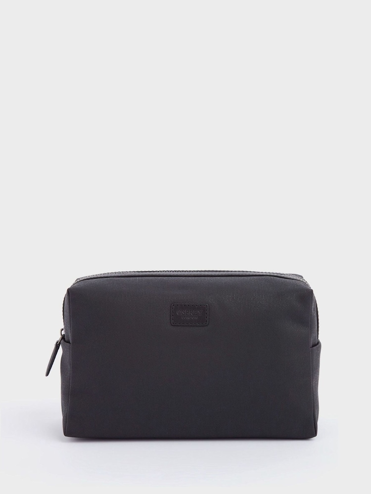 Osprey London The Large Grantham Waxed Canvas & Leather Washbag - Image 1 of 5
