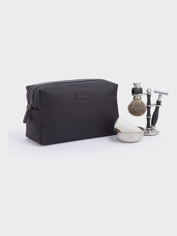 Osprey London The Large Grantham Waxed Canvas & Leather Washbag - Image 2 of 5