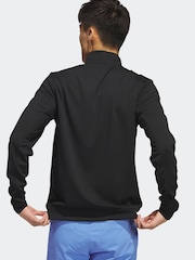 Черный - adidas Golf Elevated Quarter Zip Sweatshirt - Изображение 2 из 7